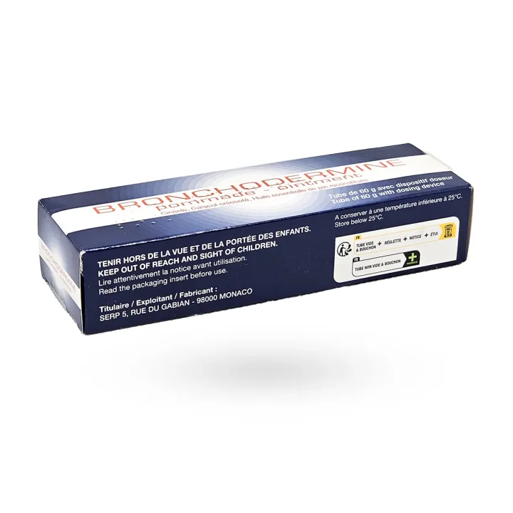 Bronchodermine Pommade 60 g – Pommade respiratoire rhume et toux | Pharmacie en ligne