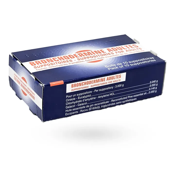 Bronchodermine Adultes 10 suppositoires – Affections bronchiques aiguës | Pharmacie en ligne