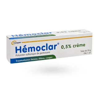 Hémoclar 0,5 % crème bleus & coups 30 g