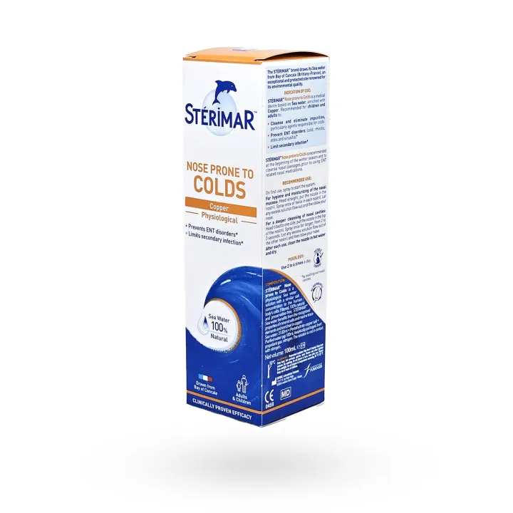 Stérimar nez sujets aux rhumes Cuivre physiologique 100 ml | Pharmacie en ligne