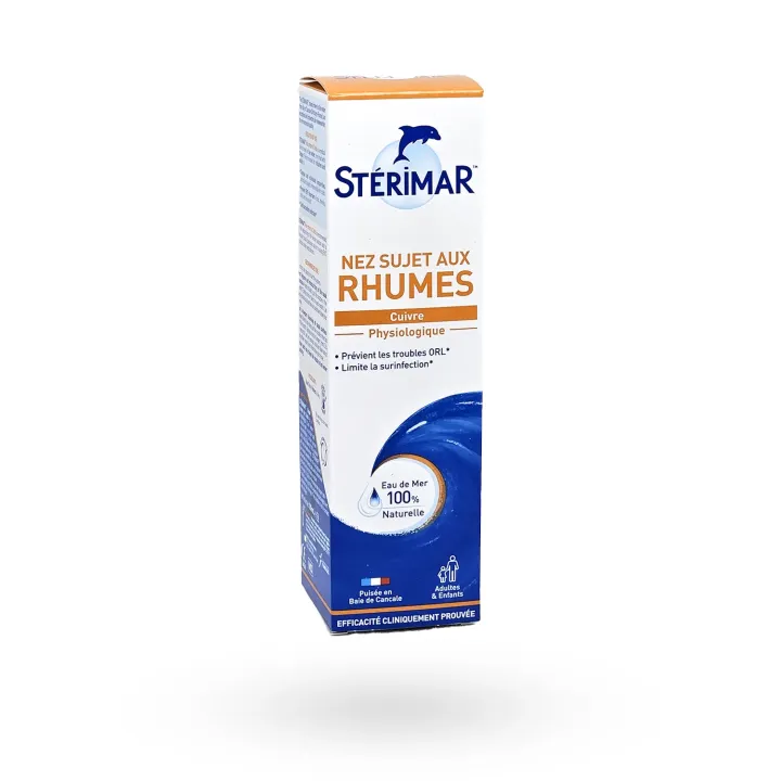 Stérimar nez sujets aux rhumes Cuivre physiologique 100 ml | Pharmacie en ligne