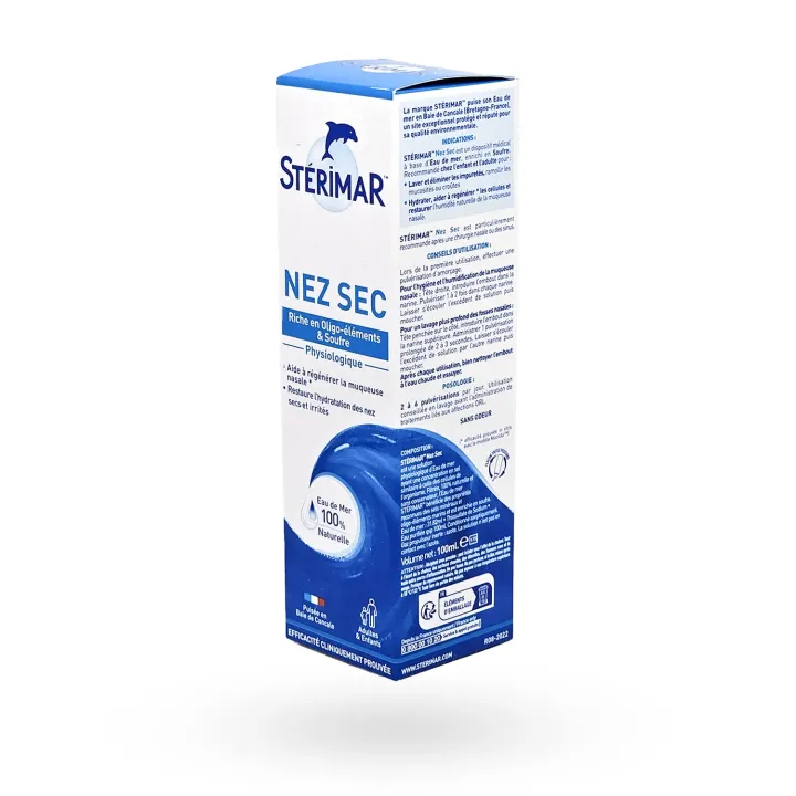 Stérimar Nez Sec Physiologique 100 ml – Spray nasal hydratant au soufre | Pharmacie en ligne