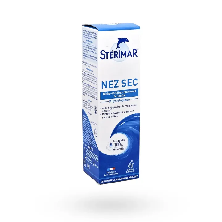 Stérimar Nez Sec Physiologique 100 ml – Spray nasal hydratant au soufre | Pharmacie en ligne