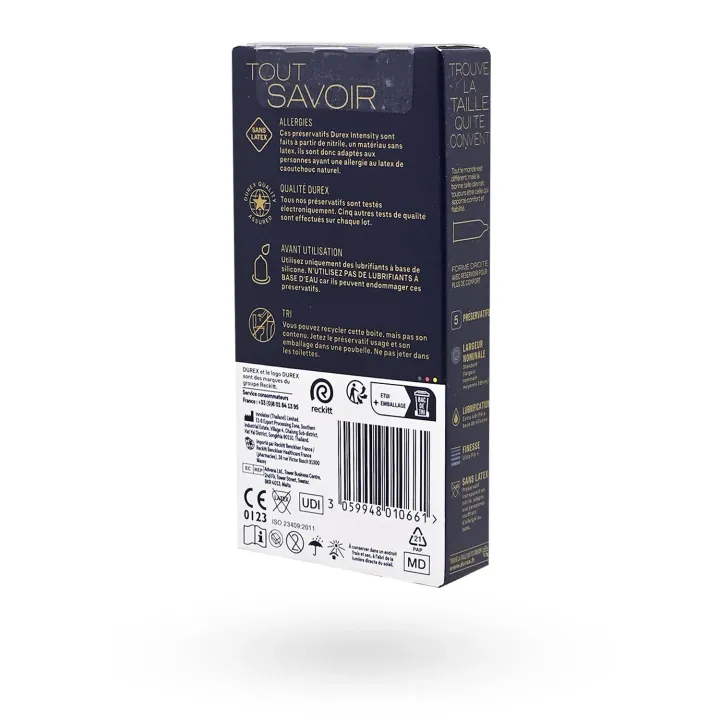 Durex Intensity sans latex – Préservatifs ultra fins sensations chaleur | Pharmacie en ligne