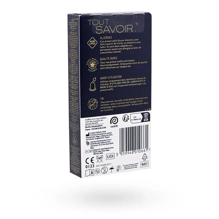 Durex Intensity sans latex – Préservatifs ultra fins sensations chaleur | Pharmacie en ligne