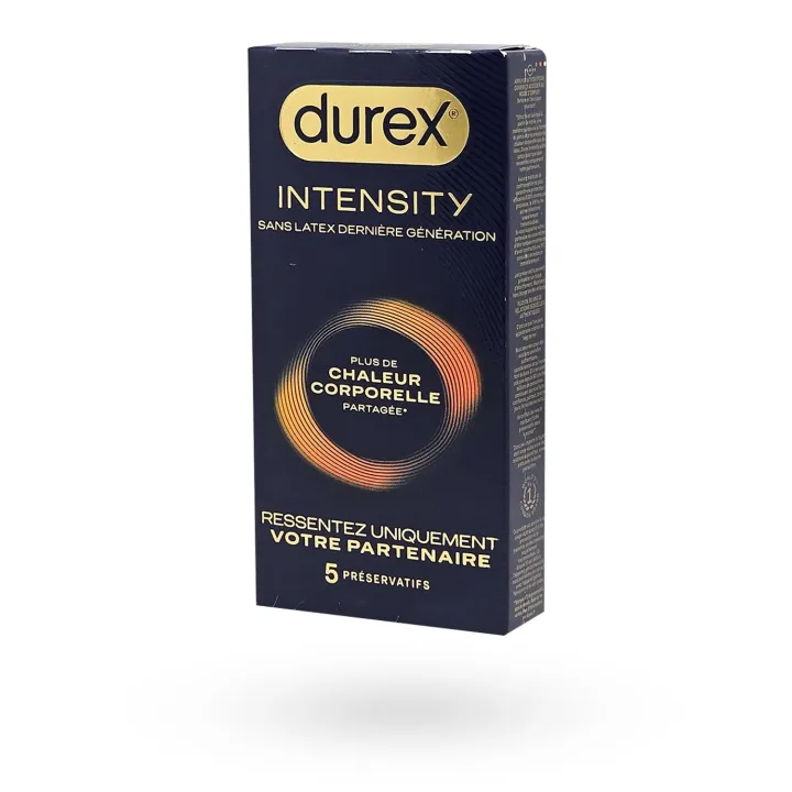 Durex Intensity sans latex – Préservatifs ultra fins sensations chaleur | Pharmacie en ligne