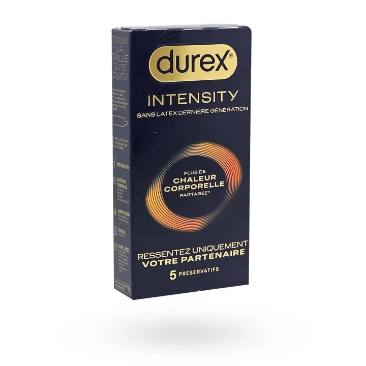 Durex Intensity sans latex – Préservatifs ultra fins sensations chaleur | Pharmacie en ligne