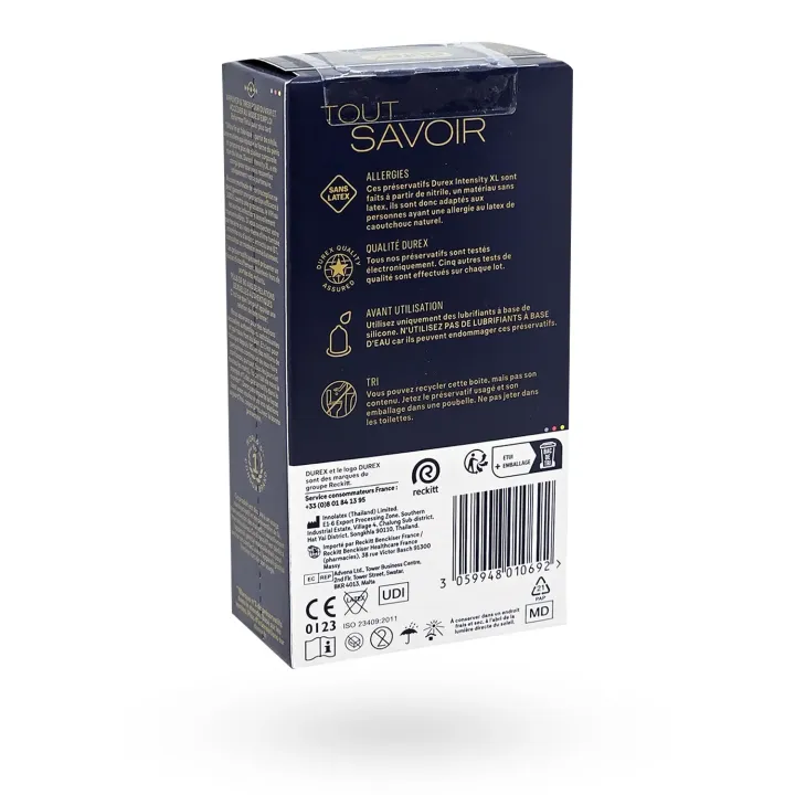 Durex Intensity XL sans latex – Préservatifs grande taille ultra fins | Pharmacie en ligne