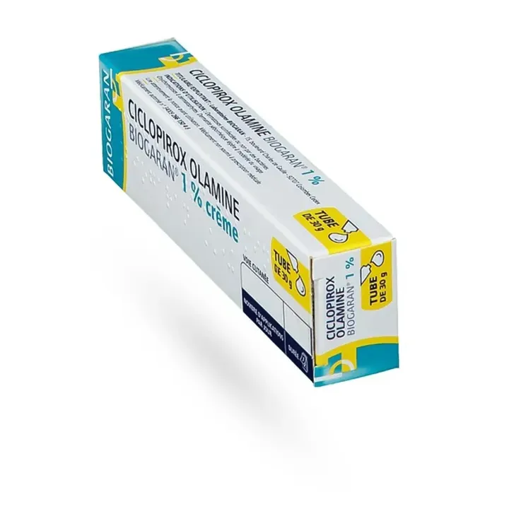 Ciclopirox Olamine Biogaran 1 % crème – Traitement antifongique mycoses | Pharmacie en ligne