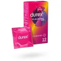 Durex Pleasure Me préservatifs perlés nervurés stimulants 12 préservatifs