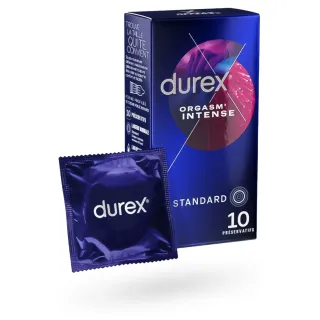 Durex Orgasm'Intense préservatifs avec gel stimulant vaginal 10 préservatifs