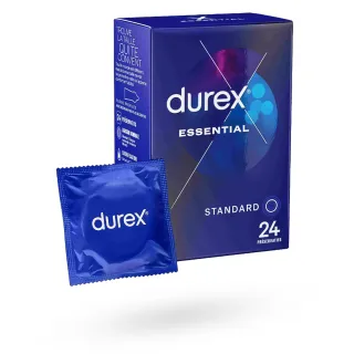 Durex Essential préservatifs épais lubrifiés 24 préservatifs