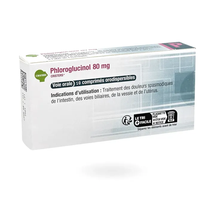Phloroglucinol 80 mg Cristers – 10 comprimés orodispersibles antispasmodique | Pharmacie en ligne