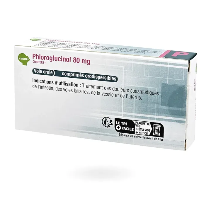 Phloroglucinol 80 mg Cristers – 10 comprimés orodispersibles antispasmodique | Pharmacie en ligne