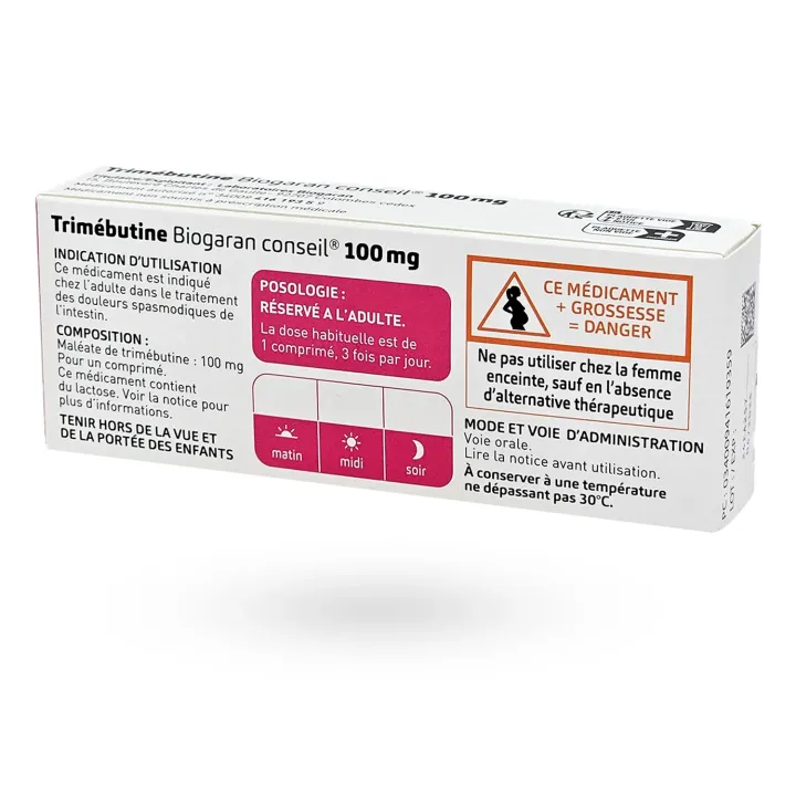 Trimebutine Biogaran Conseil 100 mg – Antispasmodique digestif | Pharmacie en ligne