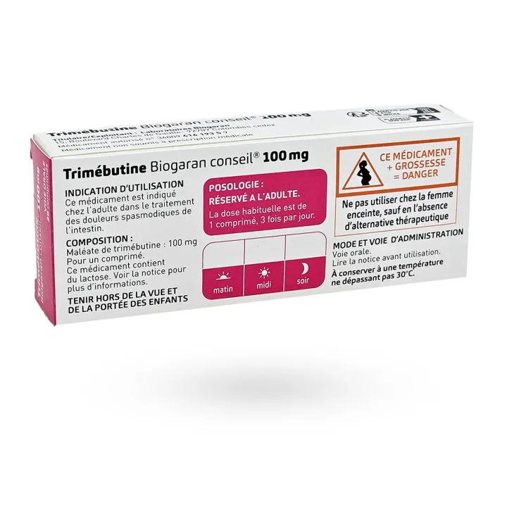 Trimebutine Biogaran Conseil 100 mg – Antispasmodique digestif | Pharmacie en ligne