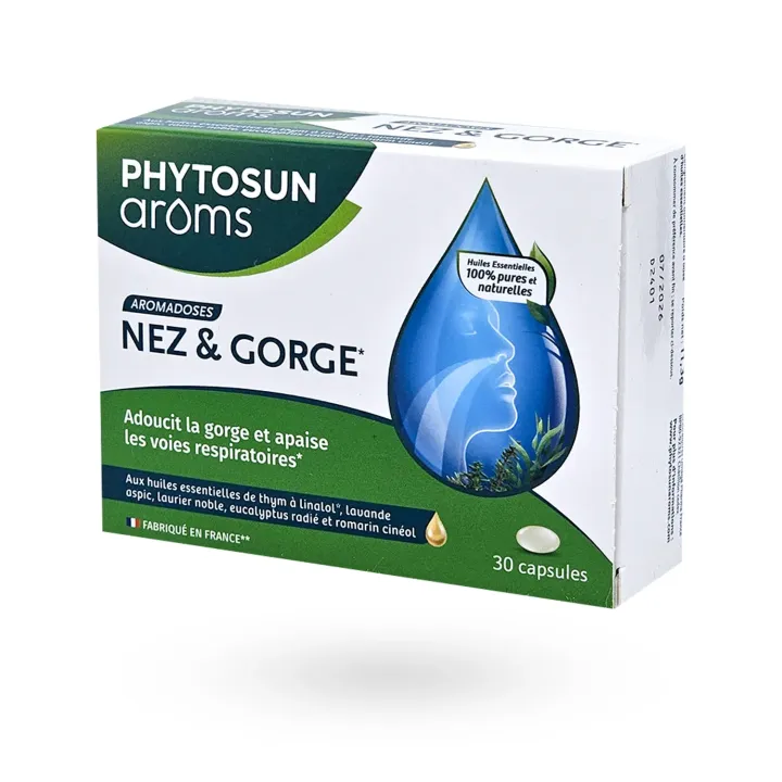 Capsules Aromadoses Nez et Gorge Phytosun Arôms | Pharmacie en ligne