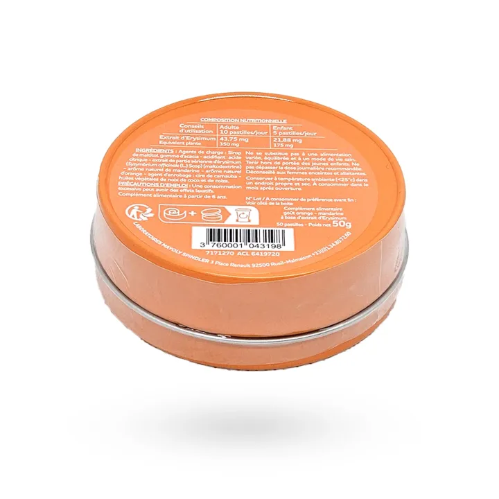 Euphoneo pastilles orange mandarine sans sucres 50 pastilles | Pharmacie en ligne