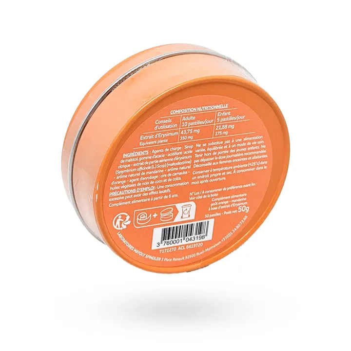 Euphoneo pastilles orange mandarine sans sucres 50 pastilles | Pharmacie en ligne