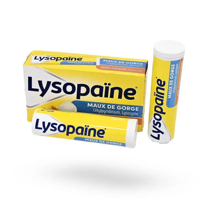 Lysopaïne Miel Citron Sans Sucre mal de gorge | Pharmacie en ligne