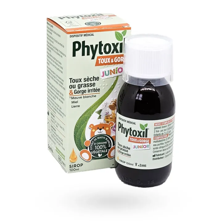 Phytoxil Junior sirop toux & gorge irritée enfant dès 2 ans | Pharmacie en ligne