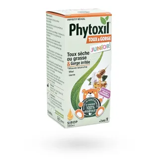 Phytoxil Junior Toux & Gorge sirop fraise framboise 100 ml
