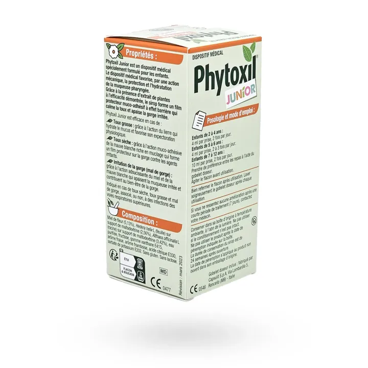 Phytoxil Junior sirop toux & gorge irritée enfant dès 2 ans | Pharmacie en ligne