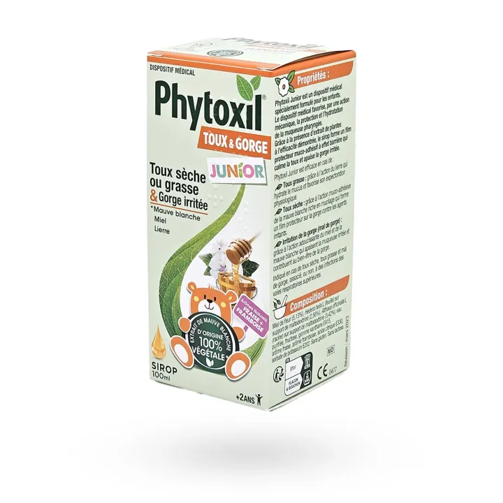 Phytoxil Junior sirop toux & gorge irritée enfant dès 2 ans | Pharmacie en ligne