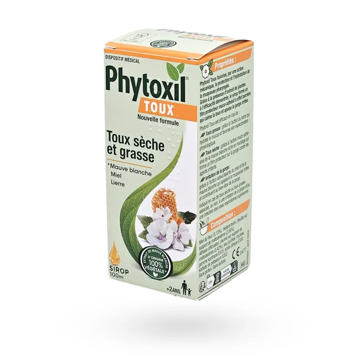 Phytoxil Toux sèche & grasse sirop 100 ml | Sirop toux enfant et adulte – Pharmacie en ligne