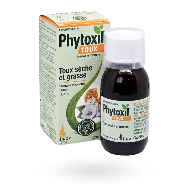 Phytoxil Toux sèche & grasse sirop 100 ml | Sirop toux enfant et adulte – Pharmacie en ligne