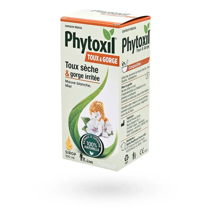 Phytoxil Toux & Gorge irritée sirop 100 ml | Toux sèche enfant et adulte – Pharmacie en ligne