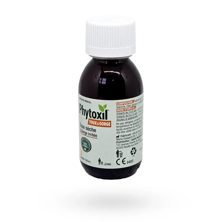 Phytoxil Toux & Gorge irritée sirop 100 ml | Toux sèche enfant et adulte – Pharmacie en ligne