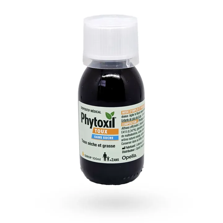 Phytoxil Toux sèche & grasse sans sucre 100 ml | Sirop toux naturel enfant et adulte – Pharmacie en ligne