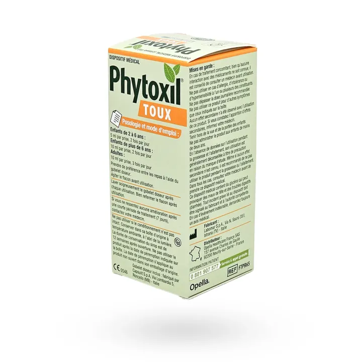 Phytoxil Toux sèche & grasse sans sucre 100 ml | Sirop toux naturel enfant et adulte – Pharmacie en ligne