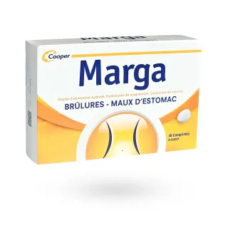 Marga brûlures & maux d'estomac 48 comprimés à sucer