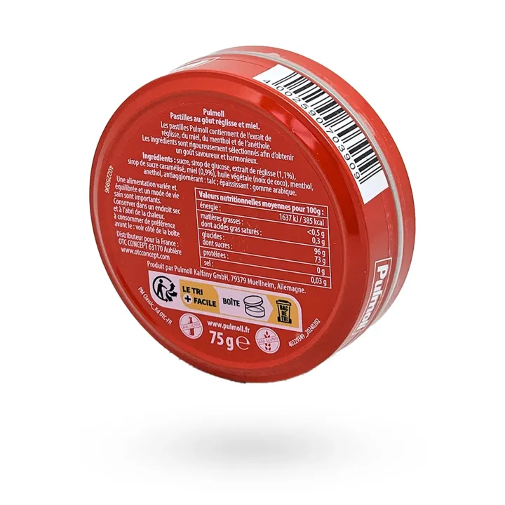 Pulmoll Pastille gorge irritée et rhume | Pharmacie en ligne