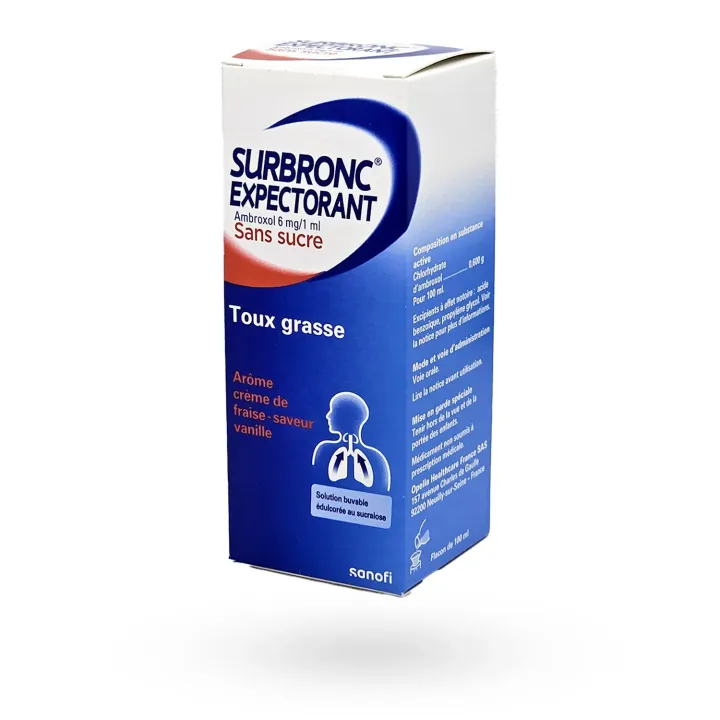 Surbronc expectorant sirop sans sucre 100 ml | Pharmacie en ligne