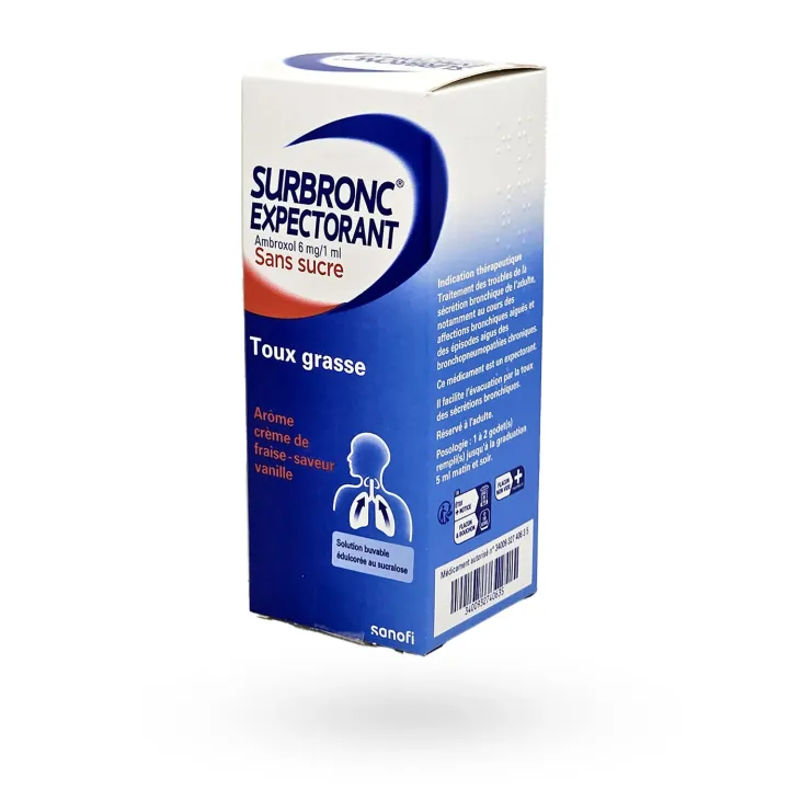 Surbronc expectorant sirop sans sucre 100 ml | Pharmacie en ligne