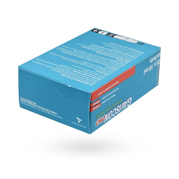 GavisconPro menthe sans sucre suspension buvable 20 sachets| Pharmacie en ligne