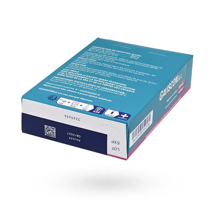 Gavisconell menthe sans sucre – 12 sachets anti-reflux et brûlures d’estomac | Pharmacie en ligne