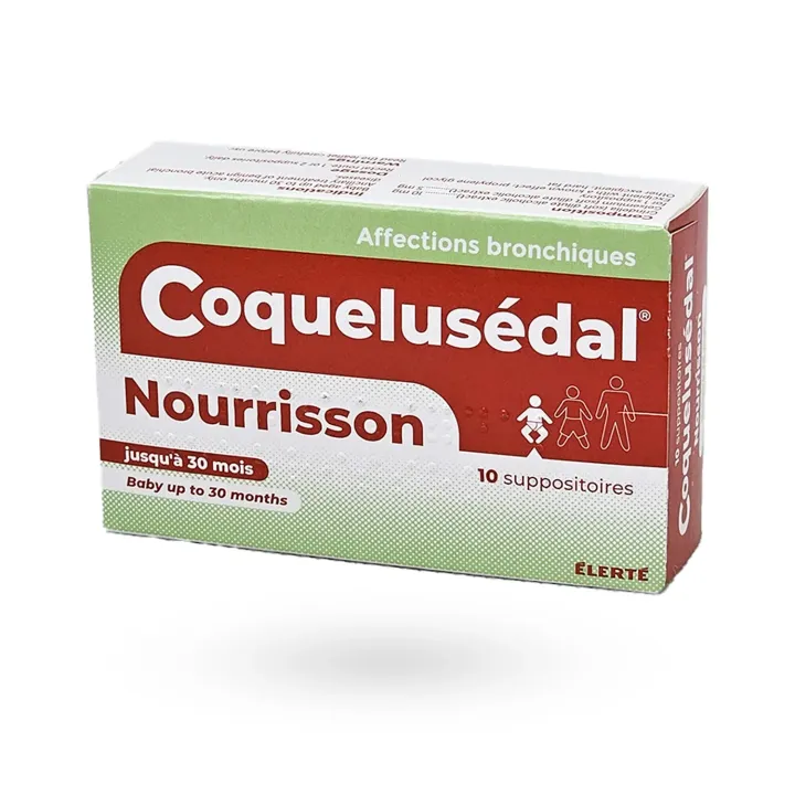 Coquelusédal Nourrisson affections bronchiques 10 suppositoires | Pharmacie en ligne