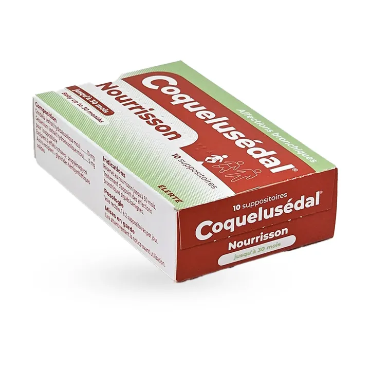 Coquelusédal Nourrisson affections bronchiques 10 suppositoires | Pharmacie en ligne