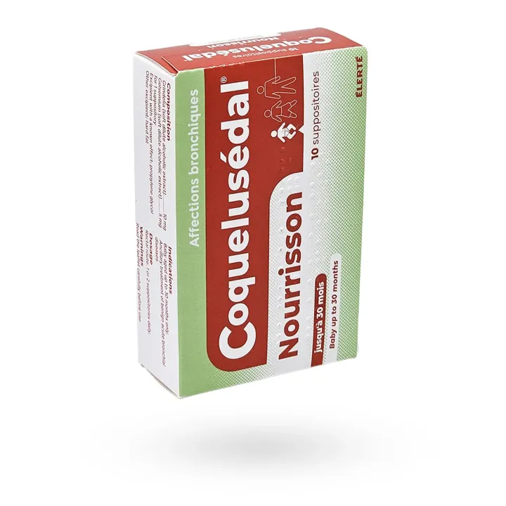 Coquelusédal Nourrisson affections bronchiques 10 suppositoires | Pharmacie en ligne