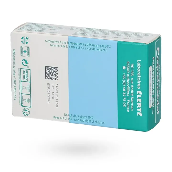 Coquelusédal paracétamol 250 mg enfant 10 suppositoires | Pharmacie en ligne