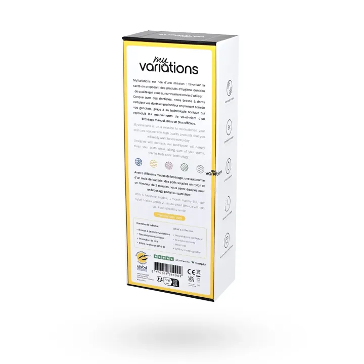 MyVariations brosse à dents électrique Black | Pharmacie en ligne