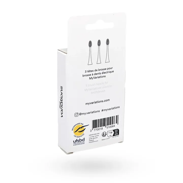 MyVariations têtes de brosse à dents électrique souples White | Pharmacie en ligne