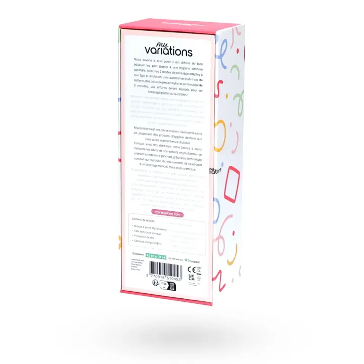 MyVariations Kids rose brosse à dents électrique enfants | Pharmacie en ligne