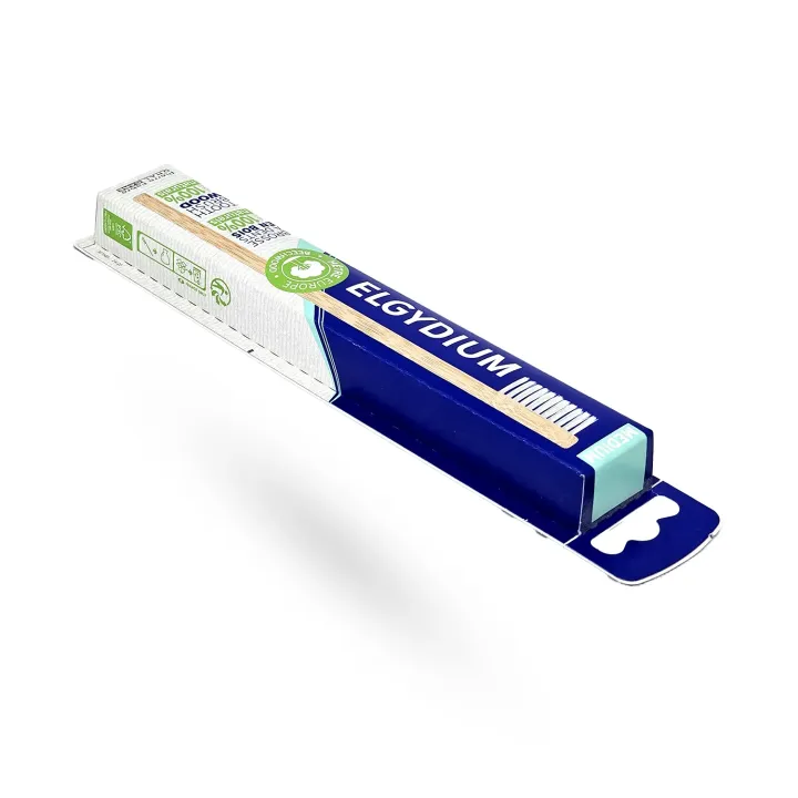 ELGYDIUM brosse à dents Medium éco-conçue en bois | Pharmacie en ligne