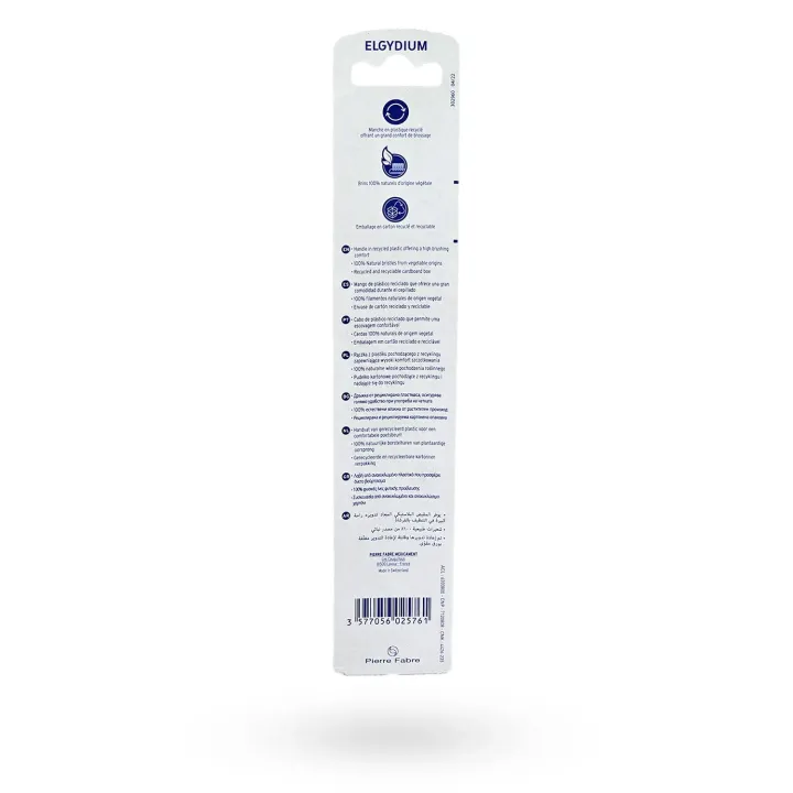 ELGYDIUM Style Recycled – Brosse à dents Medium en plastique recyclé | Pharmacie en ligne