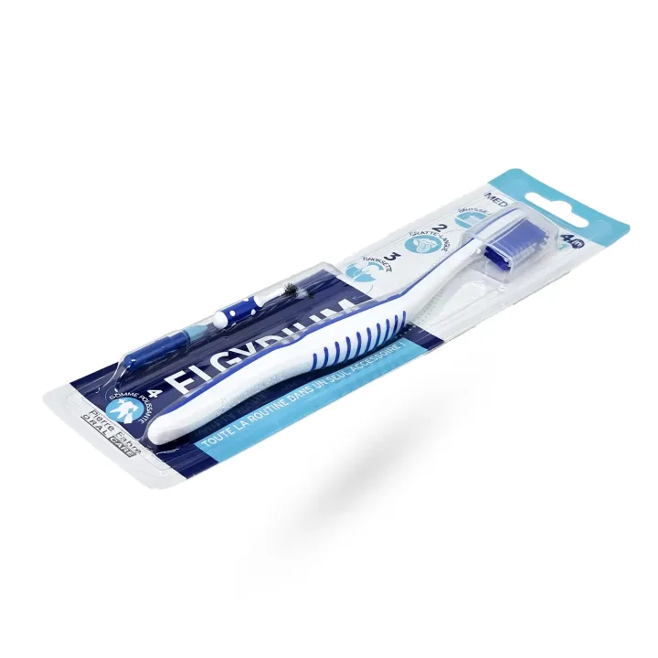 ELGYDIUM 4 en 1 brosse à dents medium | Hygiène bucco-dentaire – Pharmacie en ligne